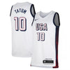 Mens Jayson Tatum USA Home White Jersey