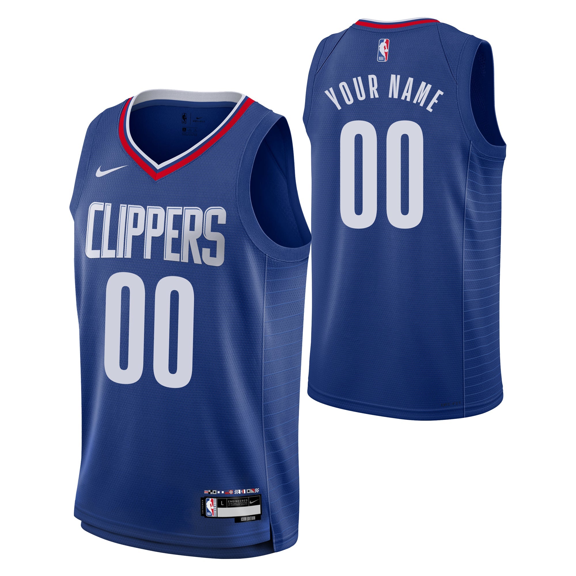 clippers jersey custom