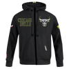 Mens Chicago Bulls Hi-Vis FZ Fleece Hoodie