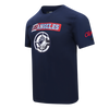 Mens LA Clippers Split Logo T-Shirt