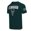 Mens Milwaukee Bucks Split Logo T-Shirt