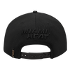 Mens Miami Heat Classic Triple Black Snapback Cap