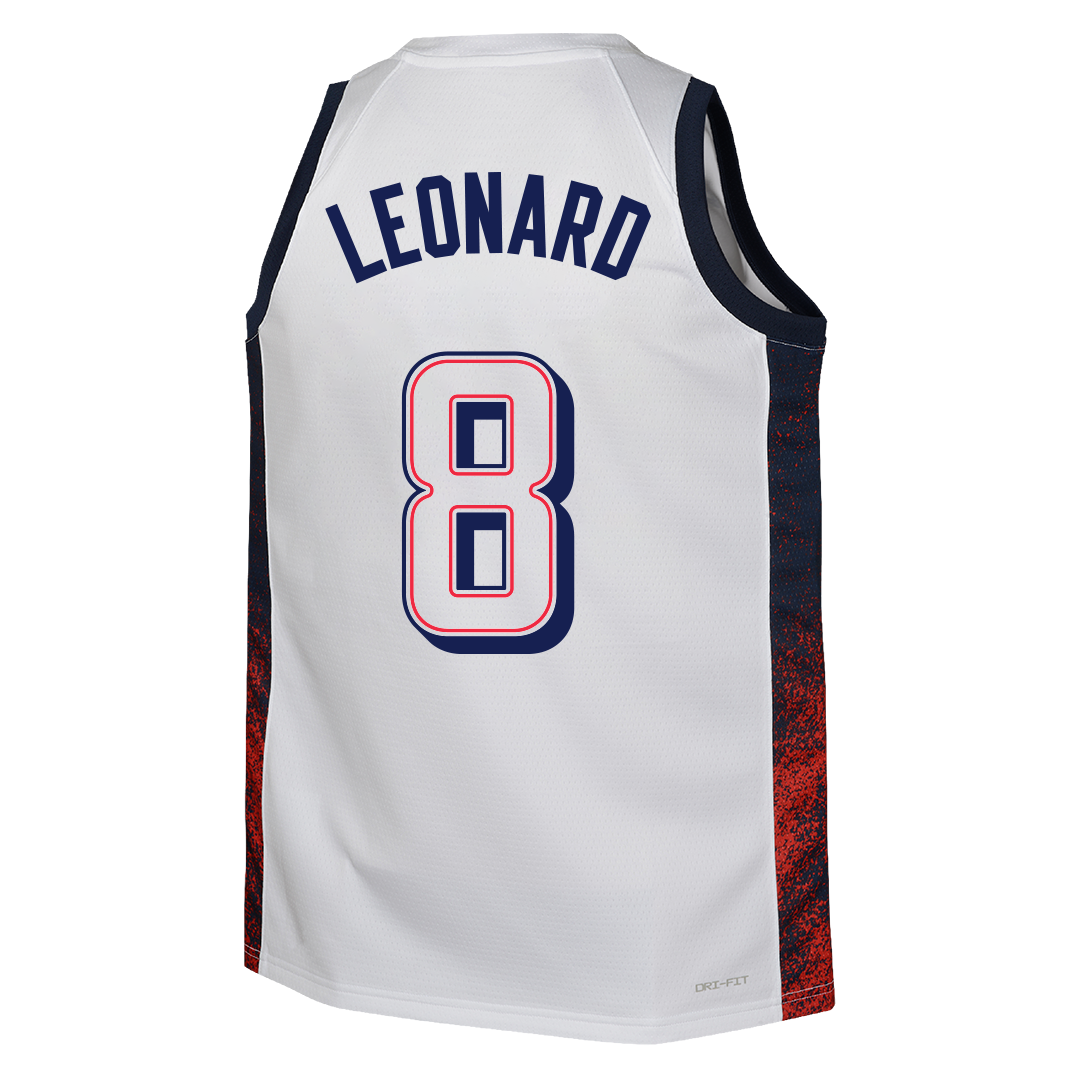 Mens Kawhi Leonard USA Home White Jersey NBA Store Middle East Kuwait