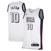 Junior Jayson Tatum USA Home White Jersey