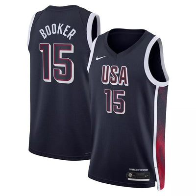 Junior Devin Booker USA Road Navy Jersey