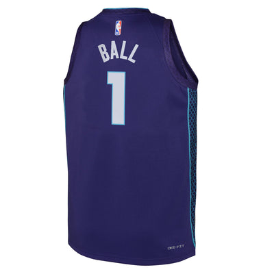 Boys Charlotte Hornets Lamelo Ball Statement Swingman Replica Jersey