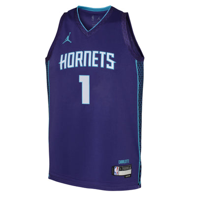 Boys Charlotte Hornets Lamelo Ball Statement Swingman Replica Jersey