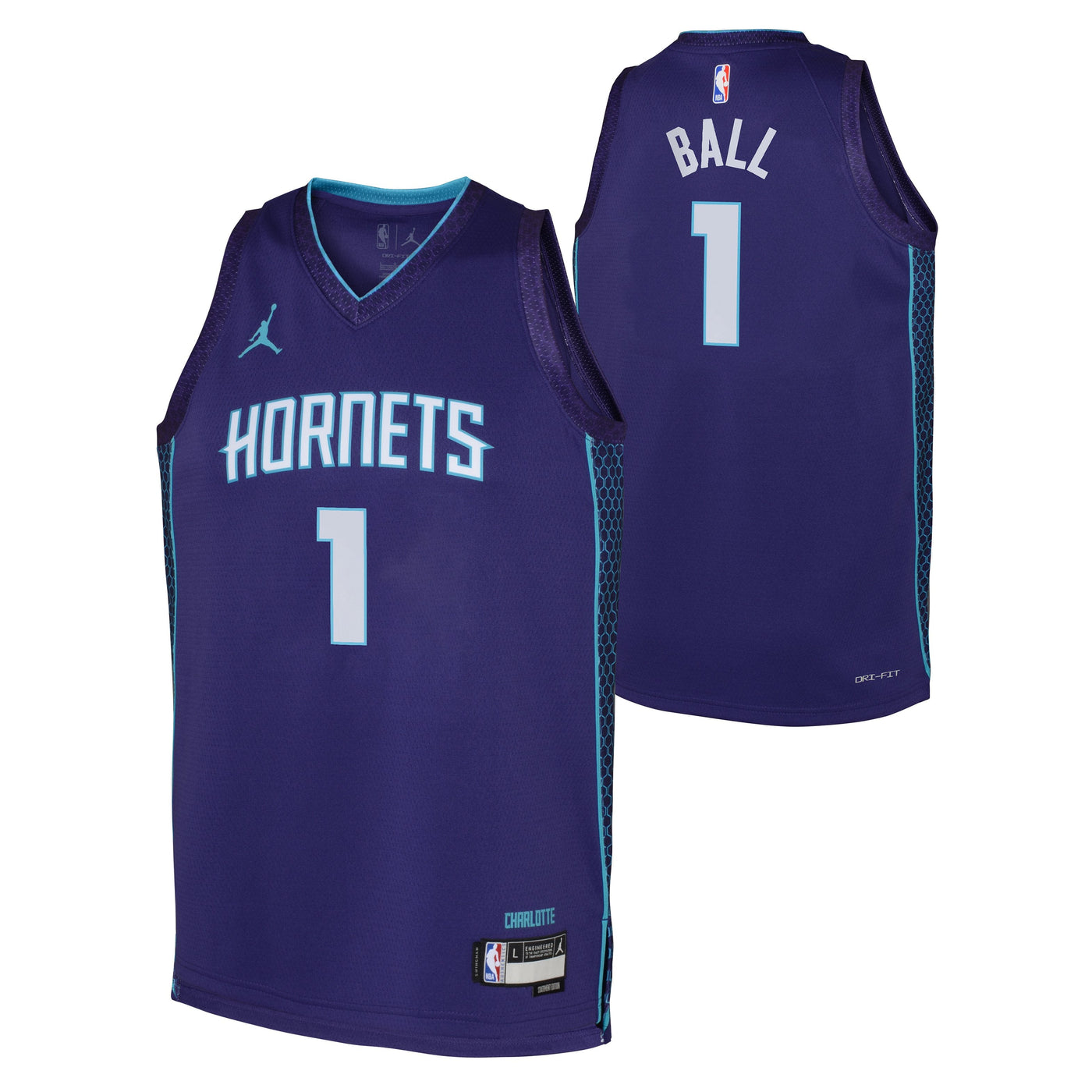 Boys Charlotte Hornets Lamelo Ball Statement Swingman Replica Jersey