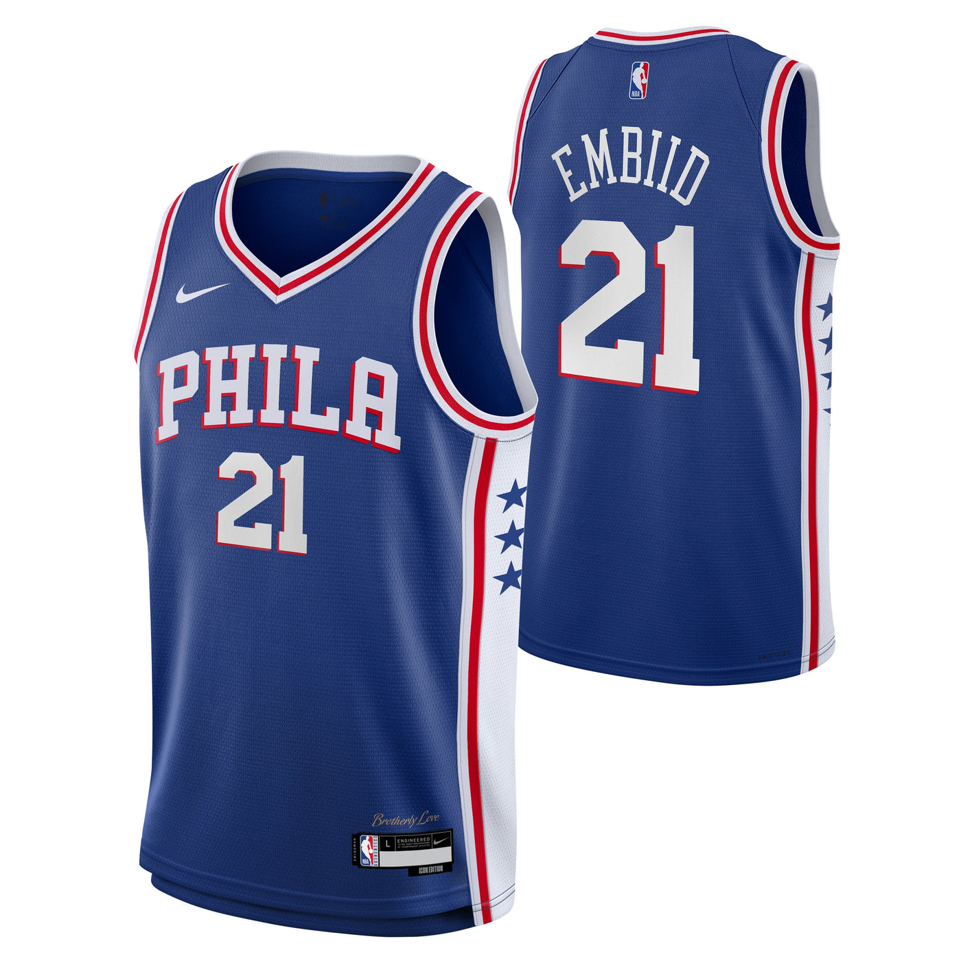 Junior Philadelphia 76ers Joel Embiid Icon Jersey