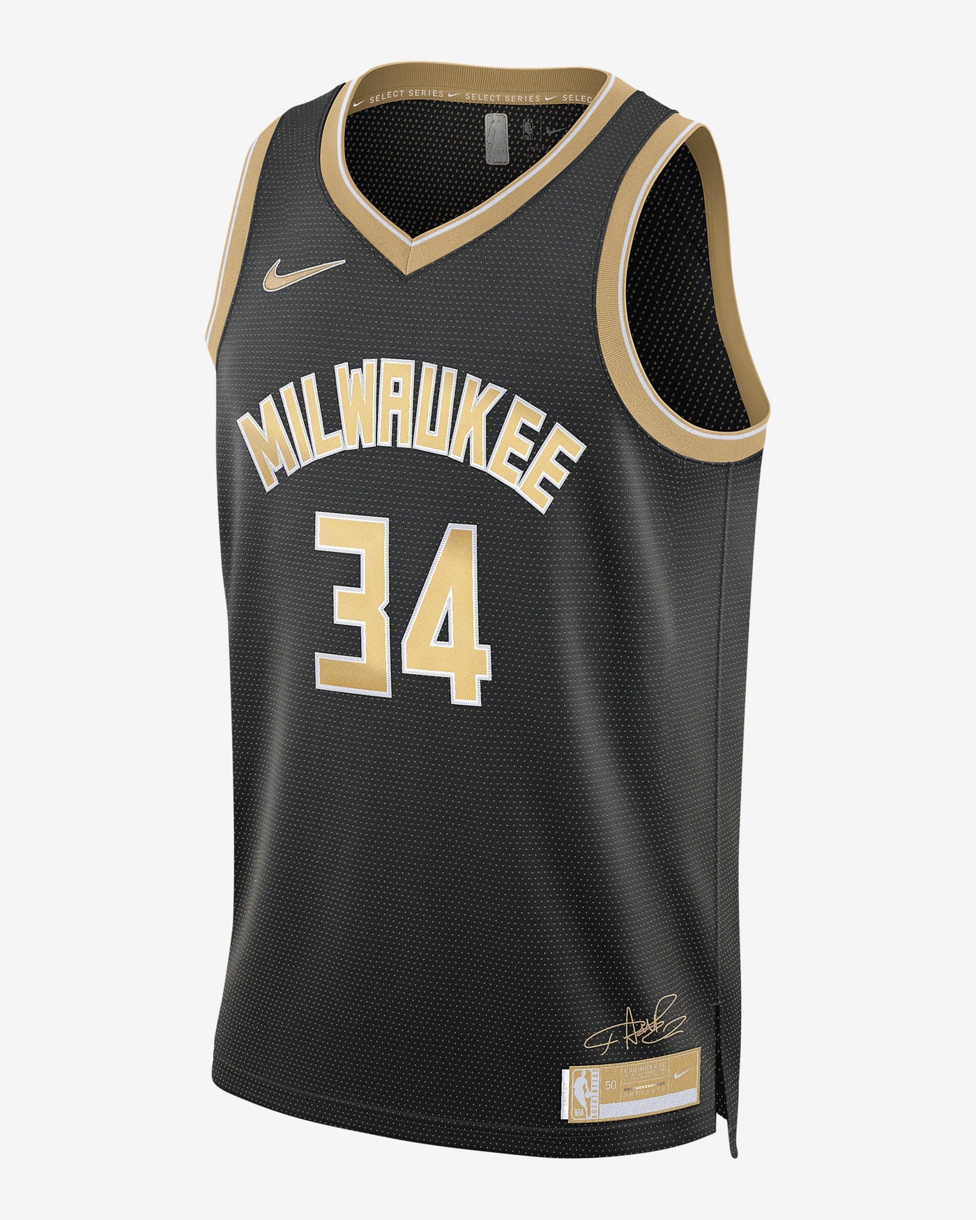 Mens Milwaukee Bucks Giannis Select Replica Jersey