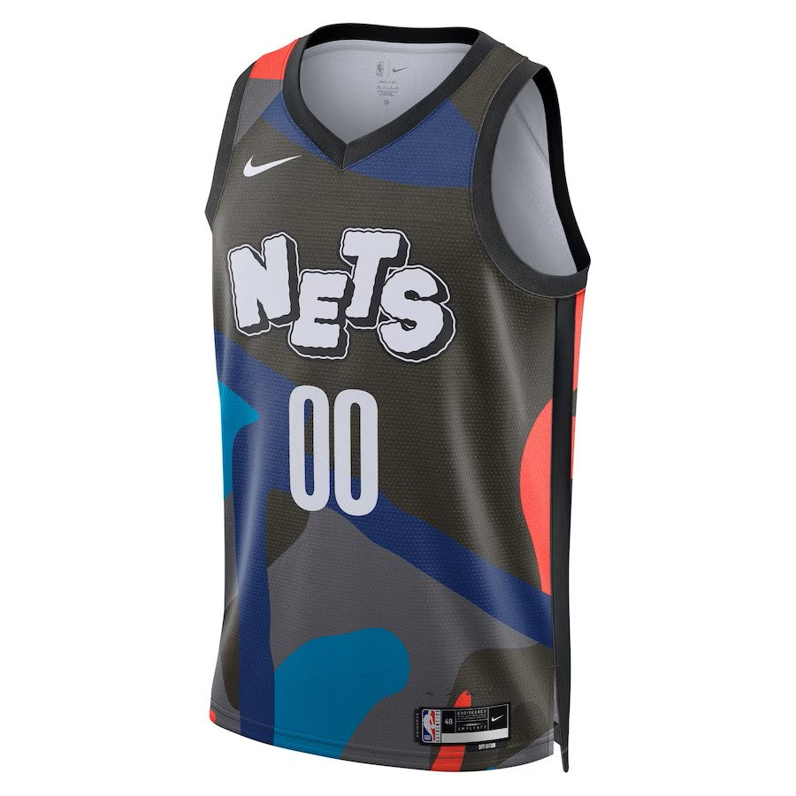Mens Brooklyn Nets Blank Swingman City Edition Replica Jersey