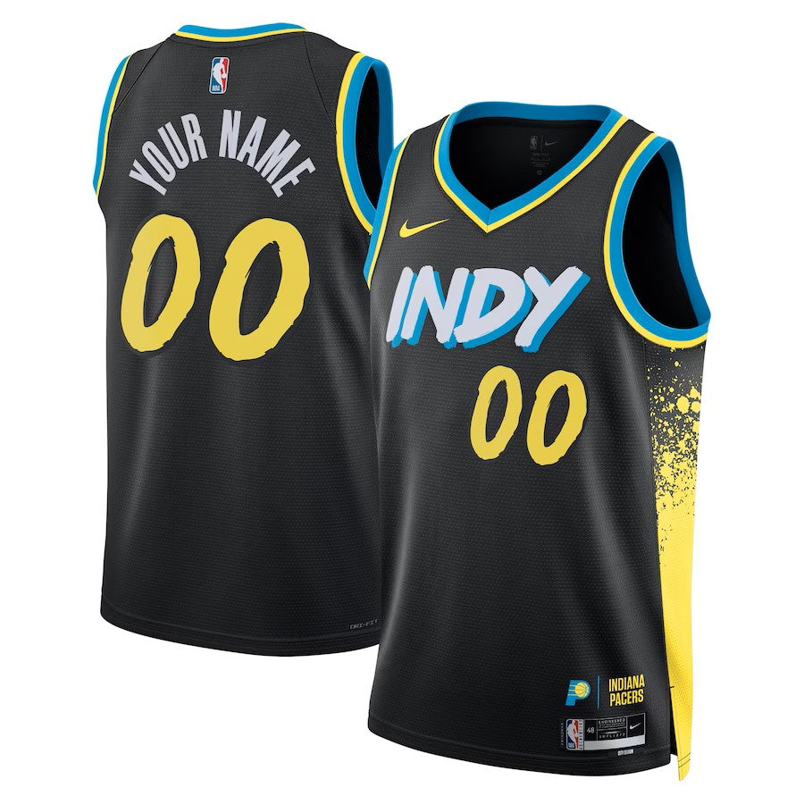 Boys Indiana Pacers City Edition Swingman Replica Custom Jersey