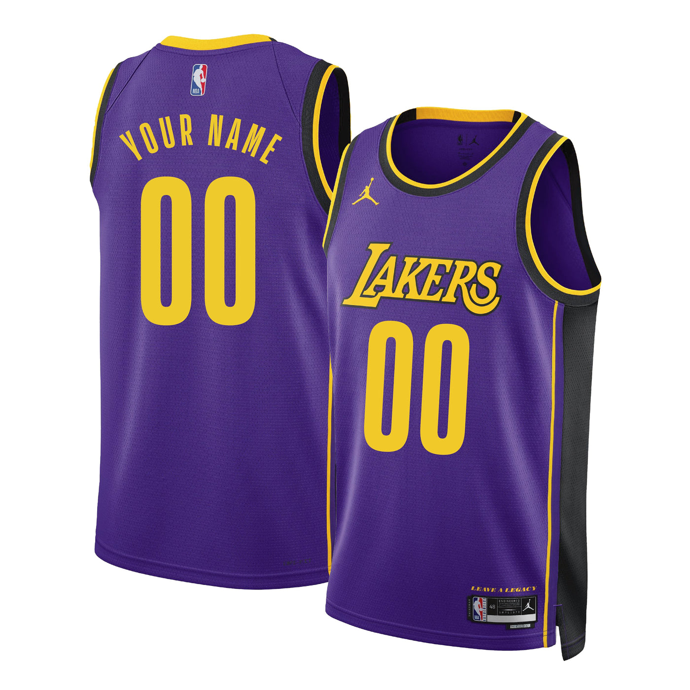 Los Angeles Lakers Swingman Statement Edition Custom Jersey B22