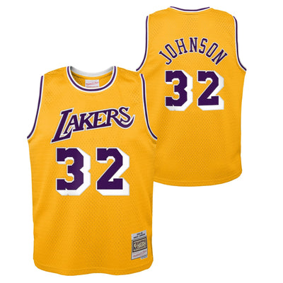 Boys Los Angeles Lakers Magic Johnson Swingman Home Jersey