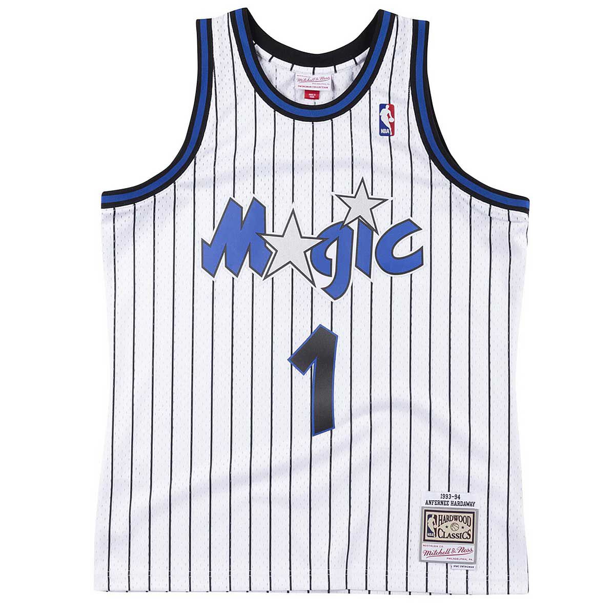 Mens Orlando Magic Anfernee Hardaway 93-94 SWGMN Replica Jersey