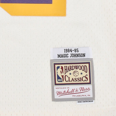 Mens Los Angeles Lakers Magic Johnson 1984 Swingman Replica Jersey