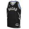 Junior Milwaukee Bucks Blank Statement Swingman Replica Custom Jersey