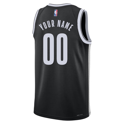 Boys Brooklyn Nets Blank Icon Swingman Replica Custom Jersey