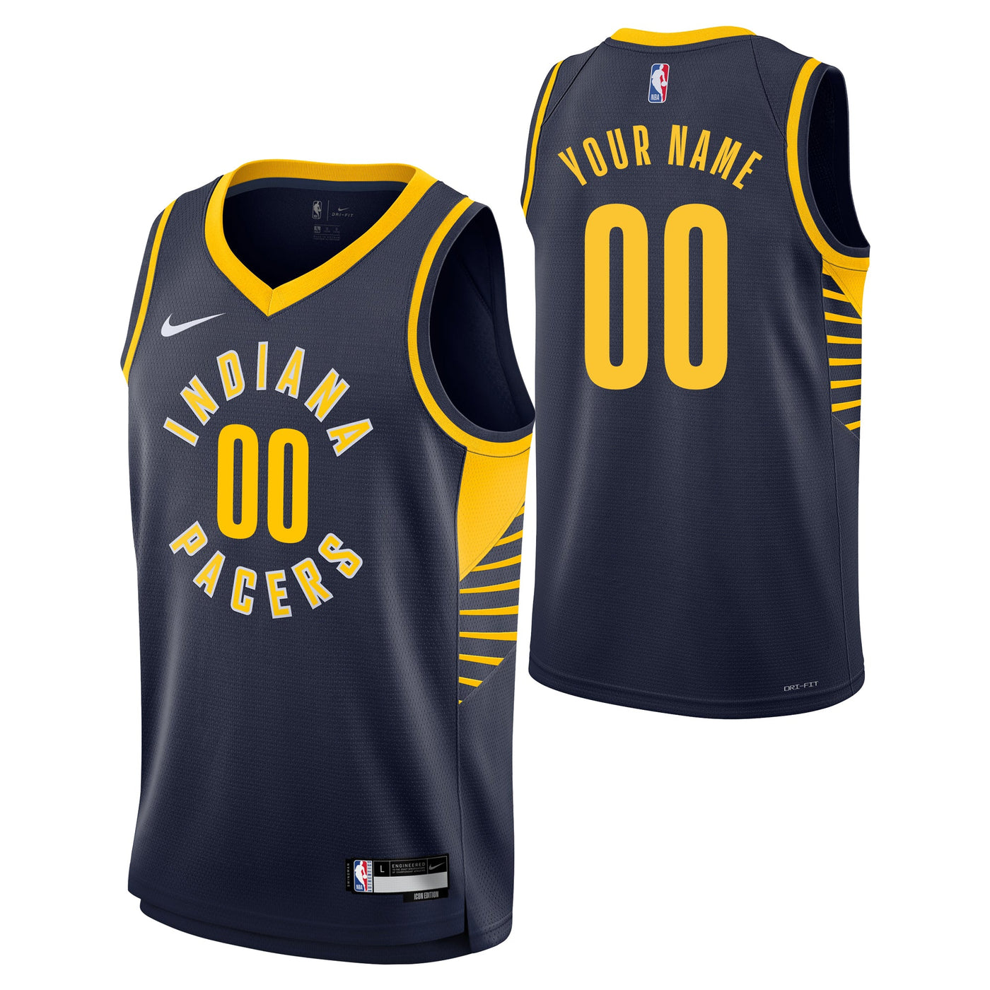 Boys Indiana Pacers Blank Icon Swingman Replica Custom Jersey