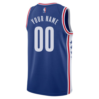Boys Philadelphia 76ers Blank Icon Swingman Replica Custom Jersey