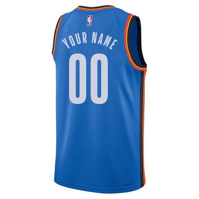 Boys Okl City Thunder Blank Icon Swingman Replica Custom Jersey