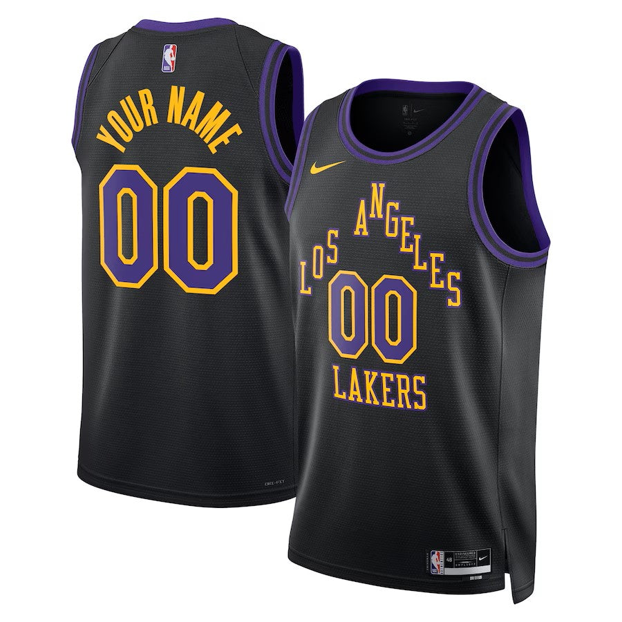 Boys Los Angeles Lakers City Edition Swingman Replica Custom Jersey