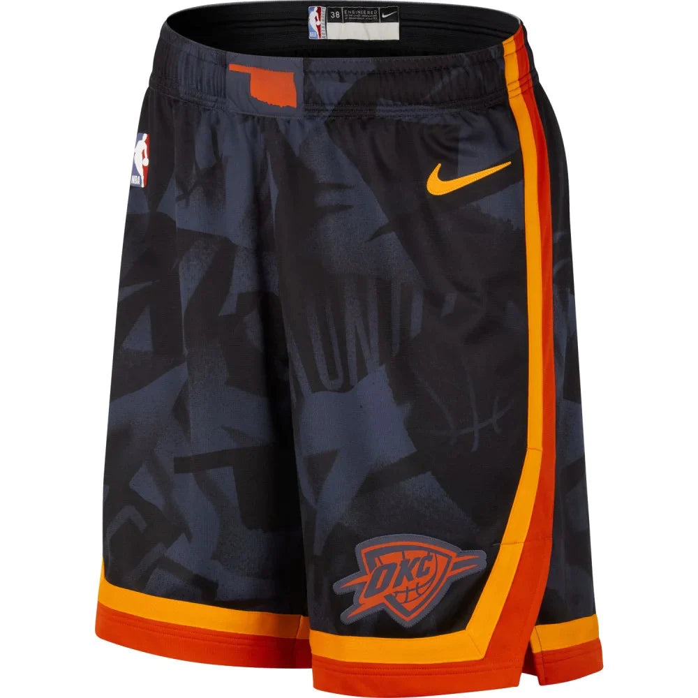 Mens Oklahoma City Thunder Swingman City Edition Replica Shorts